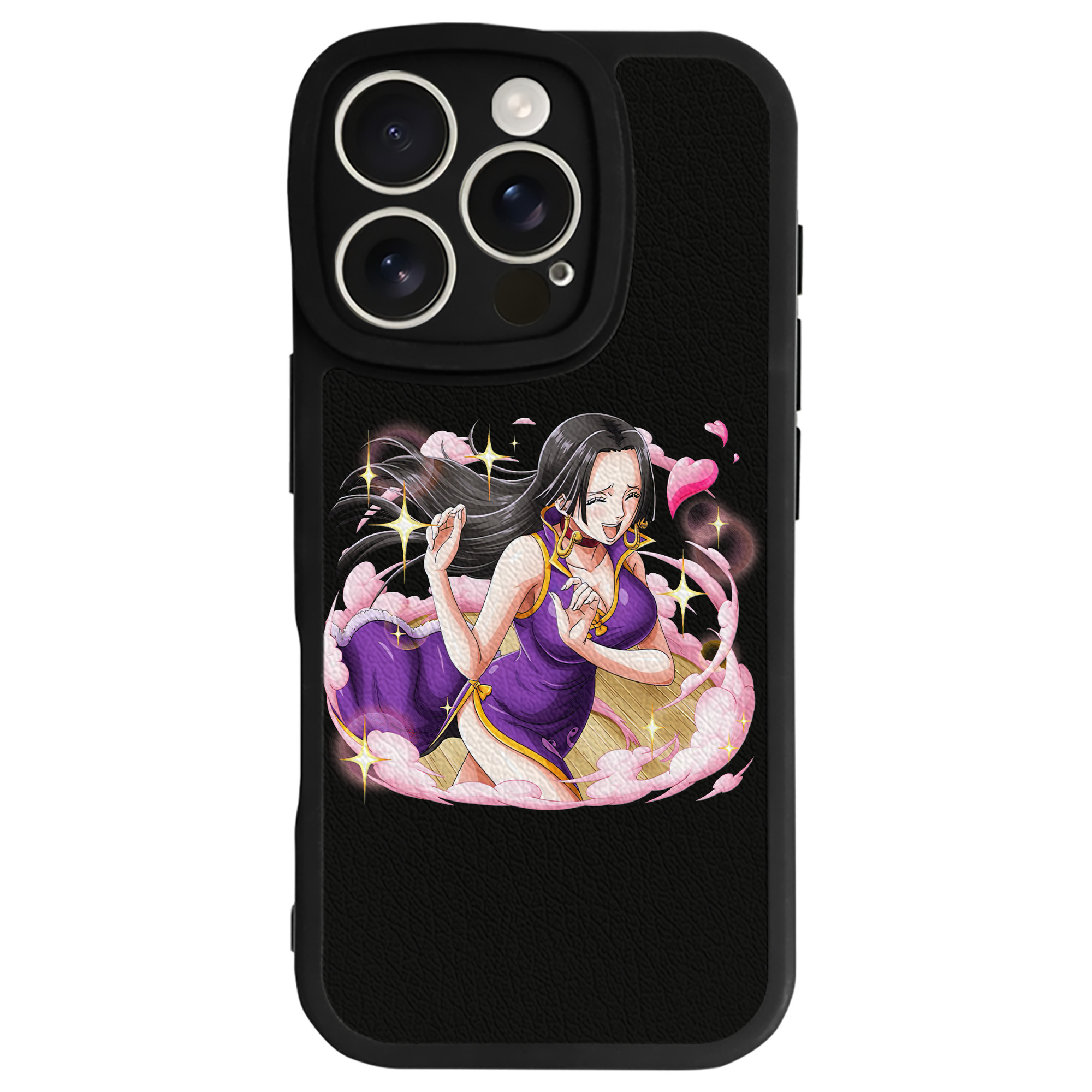 （画像用） ワンピース ボア・ハンコック ONE PIECE Boa·Hancock 【iPhone 16シリーズ対応】シリコンスマホケース（レザー調） 材質：シリコン
